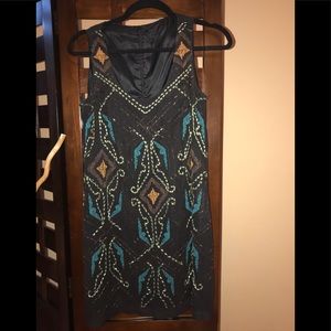 Beaded shift dress